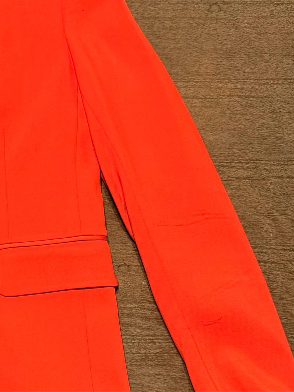 Rag & Bone Orange Blazer Satin Lapel One Button (stand collar)  Sz S/4 - Picture 12 of 12